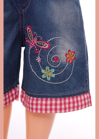 Бриджи джинсовые для девочки с бабочкой голубой 116 см (38532) BABYKROHA (297199021)