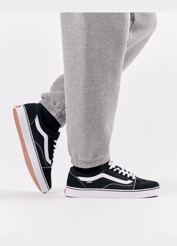 Черные демисезонные кроссовки мужские, вьетнам Vans Old Skool All Black White