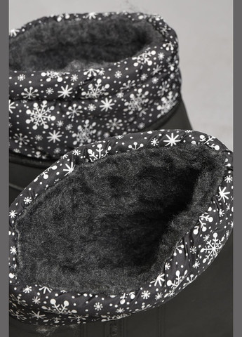 Дутики жіночі на хутрі чорного кольору Let's Shop (300076368)