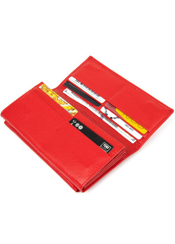 Класичний жіночий гаманець червоний 19376 st leather (329198095)