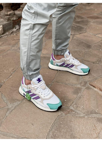 КРОСІВКИ ЖІНОЧІ ADIDAS TRESC RUN WHITE PURPLE AQUA АДІДАС No Brand бежеві демісезони (369389403)