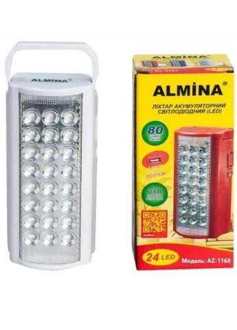 Ліхтар 24 LED на акумуляторі Білий Almina (399935652)