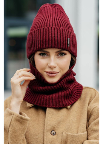 Шапка и бафф комплект женский No Brand (363319738)