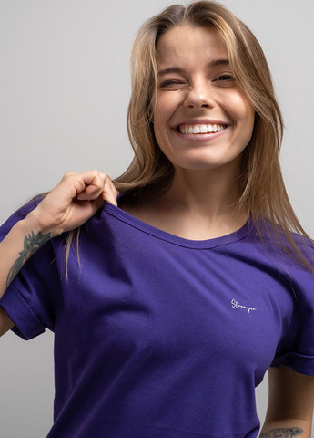 Фіолетова літня футболка жіноча 102576 Power