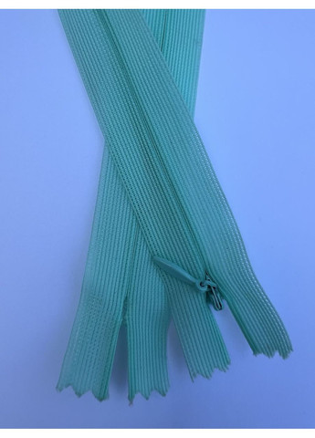 М'ятна міцна нейлонова нероз'ємна спіральна вшивна потайна змійка-блискавка з бігунком 50 см тип 3 No Brand (350882177)