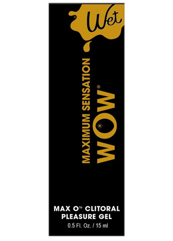 Возбудительный гель для клитора Wow Max O Clitoral Arousal Gel легкое покалывание 15 мл жидкий вибратор для женщин Wet (298748422)