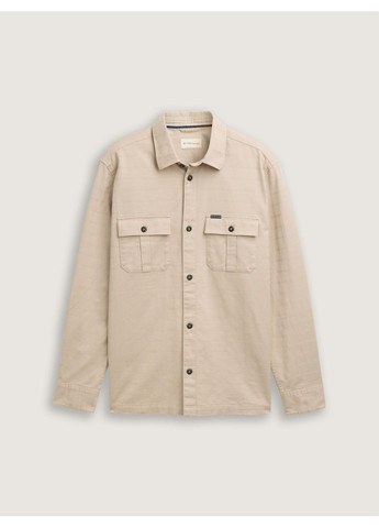 Бежевая рубашка Tom Tailor