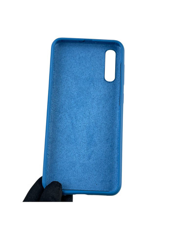 Чехол для Galaxy A30s (SM-A307F) силиконовый с микрофиброй нескользящий на самсунг а30с синий Samsung (366388276)