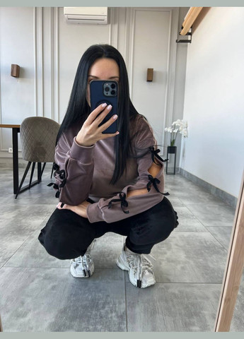 Женский велюровый костюм с бантиками Україна (331605995)