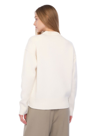 Молочний светр ami paris молочний No Brand