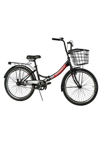 Велосипед складной 24" Advance AD-244, односкоростной, складная стальная рама 14". Black (148348) Corso (340909900)