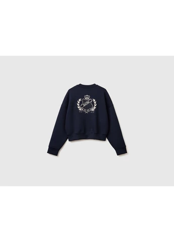 Синий свитшот женский benetton 35b1d201g 016 United Colors of Benetton (400365175)