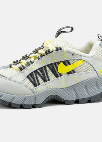 Серые демисезонные кроссовки мужские nike air humara grey yellow | найк аир хумара серые жёлтые No Brand