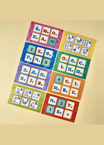 Настольная игра Лото "Азбука и цифры" (ПСД250) PSD250, 48 фишек Ubumblebees (302384650)
