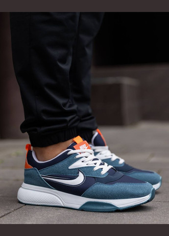 Синие демисезонные мужские кроссовки No Brand