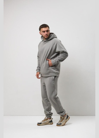Чоловічий спортивний костюм на флісі Україна, НЕ КОШЛАТИТЬСЯ S M L XL 2XL сірий S (46) OBR (303321343)