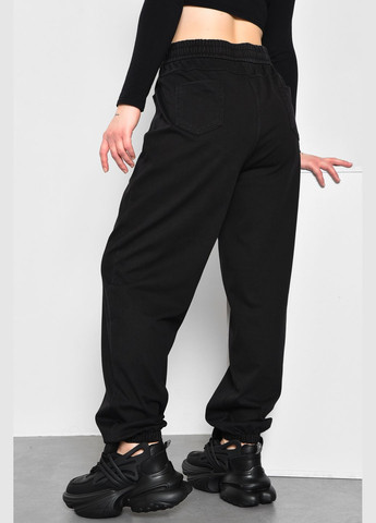 Штани жіночі напівбатальні чорного кольору Let's Shop (278274533)