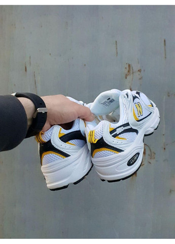 КРОСІВКИ ЖІНОЧІ NEW BALANCE 530 WHITE YELLOW BLACK НЬЮ БЕЛАНС 530 No Brand чорні демісезони (369389853)
