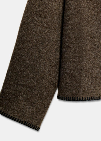 Темно-коричневий демісезонний светр Zara