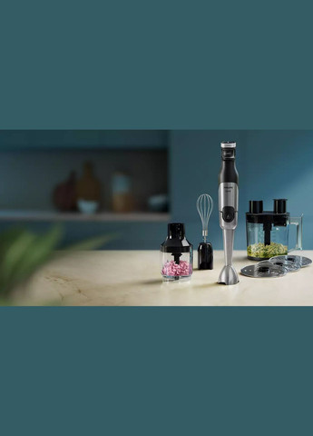 Блендер погружной Series 5000, 1200Вт, 5в1, чоппер, терки, черный Philips (314780763)