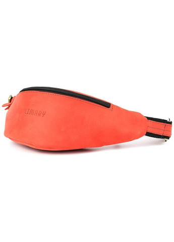 Спортивная сумка на пояс через плечо мужская из натуральной кожи Красный 35079 LIMARY (335013518)