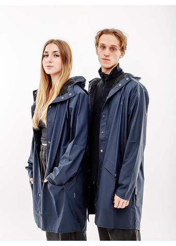 Синя зимня чоловіча куртка long jacket синій Rains