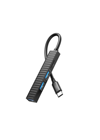 USB-хаб USB Type-C 3-в-1 (HUB014B.black) XO (336952320)