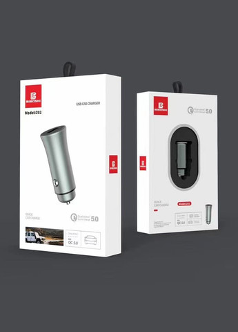 Автомобильное зарядное устройство для Z02 1 USB QC5.0 silver Biboshi (322818961)