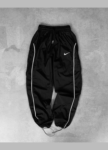 Черные демисезонные брюки No Brand