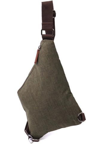 Сумка чоловіча через плече із текстилю слінг Оливковий Vintage (317365283)