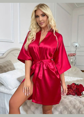 Женский домашний шелковый халат на запах GorLin (318546265)