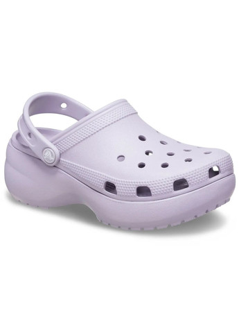 Лавандовые женские кроксы classic platform clog mauve mist 206750 Crocs