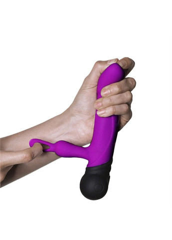 Вібратор з обертанням стовбура Mini Bonnie з петелькою для пальчика Adrien Lastic (316027980)