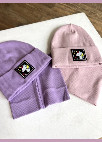 Шапка та хомут у рубчик No Brand (285767803)