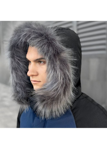 Парка Seniora Udacha Gray Чорний-темно синій Pobedov (269617094)