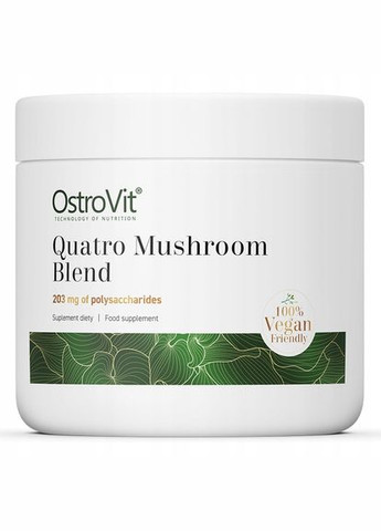 Суміш чотирьох грибів Quatro Mushroom Blend 100 g Ostrovit (293820181)