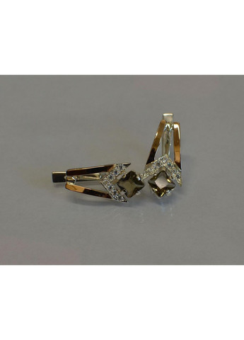 Серебряные серьги с золотыми пластинами Silver Style (367112978)