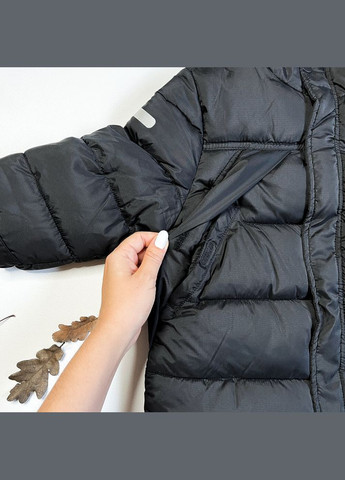 Черная зимняя куртка 92 см черный артикул л636 H&M
