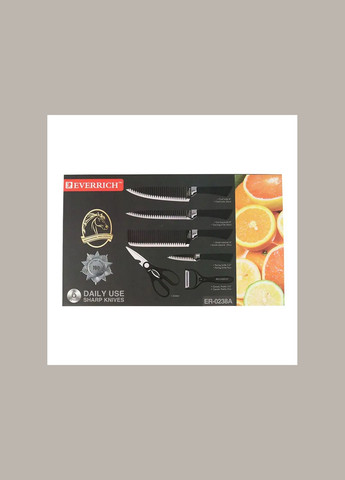 Набір кухонних ножів Knife 6 in 1 Digital (357345610)