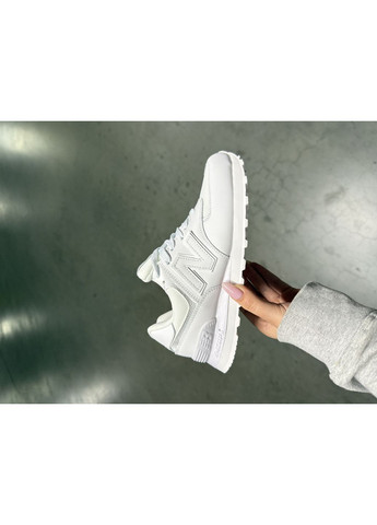 КРОСІВКИ ЖІНОЧІ NEW BALANCE 574 WHITE НЬЮ БЕЛАНС 574 No Brand білі демісезони (368862408)