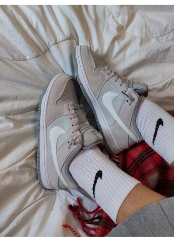 Серые летние кроссовки nike sb dunk sweet grey найк сб данк No Brand