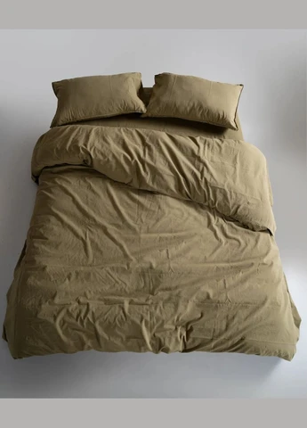 Постільна білизна Limaso Stonewashed Ranforce 200 x 220 см Olive Limasso (318387507)