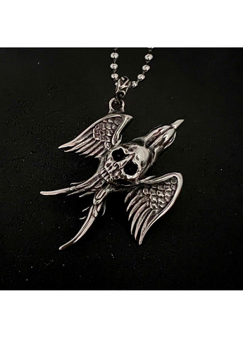 Готичний панк кулон череп з нержавіючої медичної сталі PS-111 No Brand (299340140)
