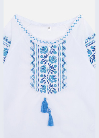 Вышиванка с длинным рукавом для девочки цвет белый ЦБ-00246416 No Brand (283608781)
