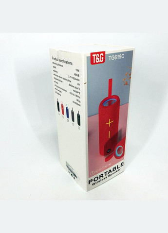 Портативна Bluetooth колонка TG619C FM-радіо USB/TF з ремінцем, блютуз колонка з підсвічуванням. Колір: синій No Brand (359474712)