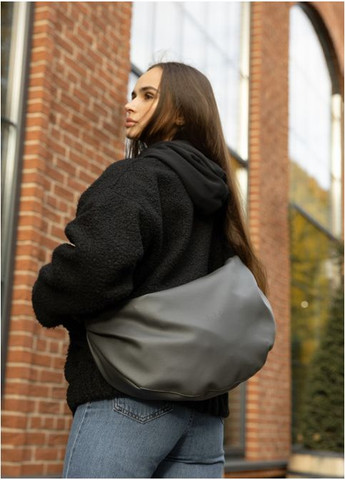 Жіноча сумка Хобо Графіт (726058428) Sambag (360965583)