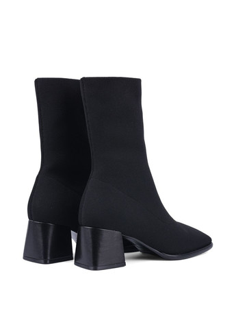 Осенние женские ботинки 6572-01-1 черный ткань MIRATON тканевые