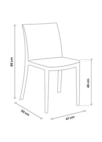 Стул садовый пластиковый Verona, Bica (362577740)