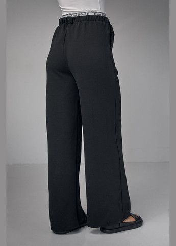 Трикотажні жіночі штани з подвійним поясом Lurex (280900160)