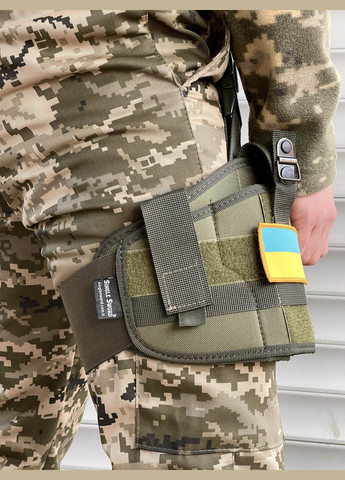 Кобура хакі з кріпленням на ногу No Brand (318554040)